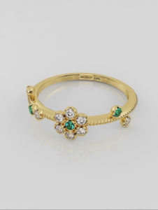 Flower Cluster Diamond Ring
