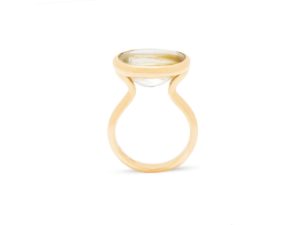 Simplicity Rutilated White Topaz Ring