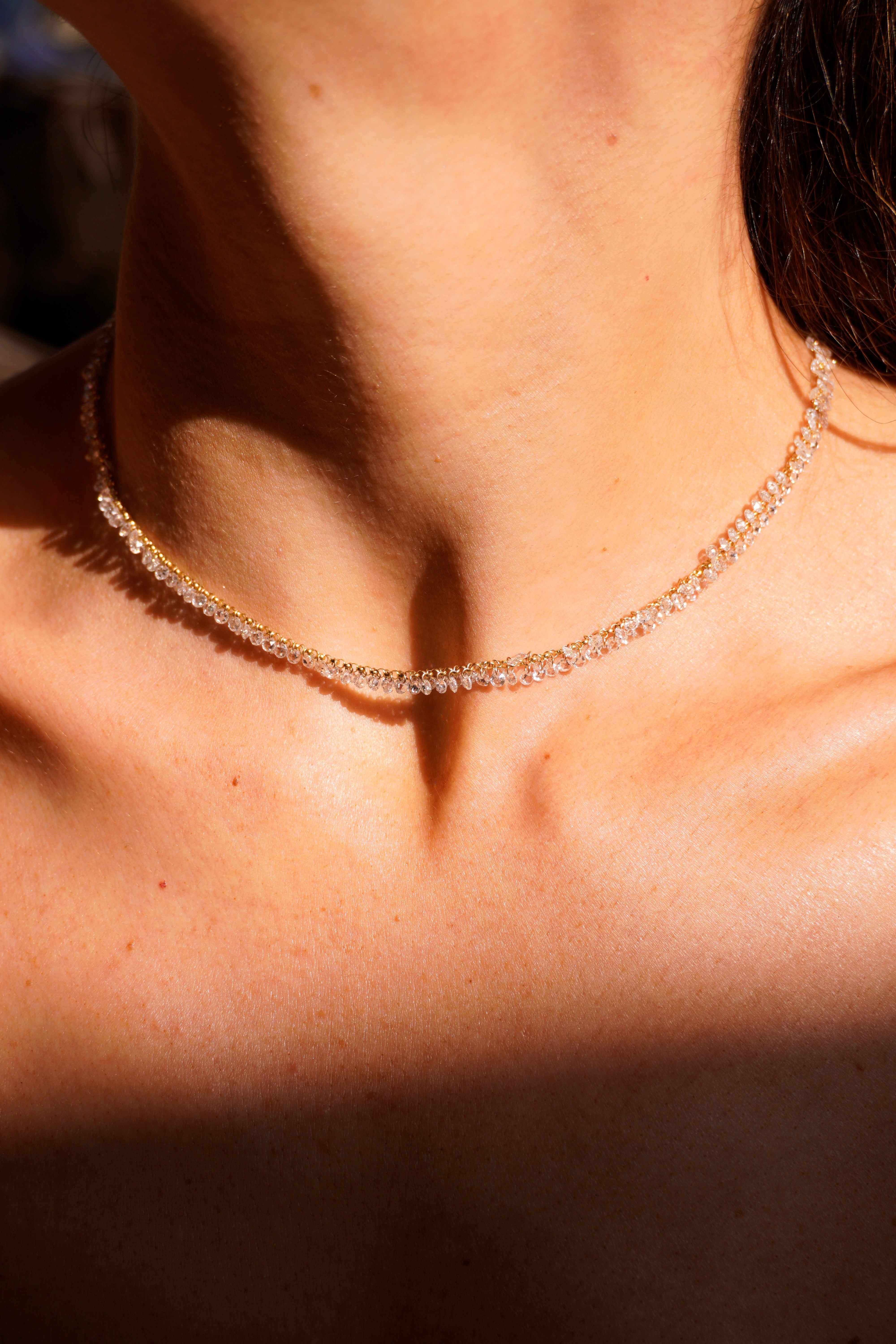 Dance Me Floating Diamond Necklace