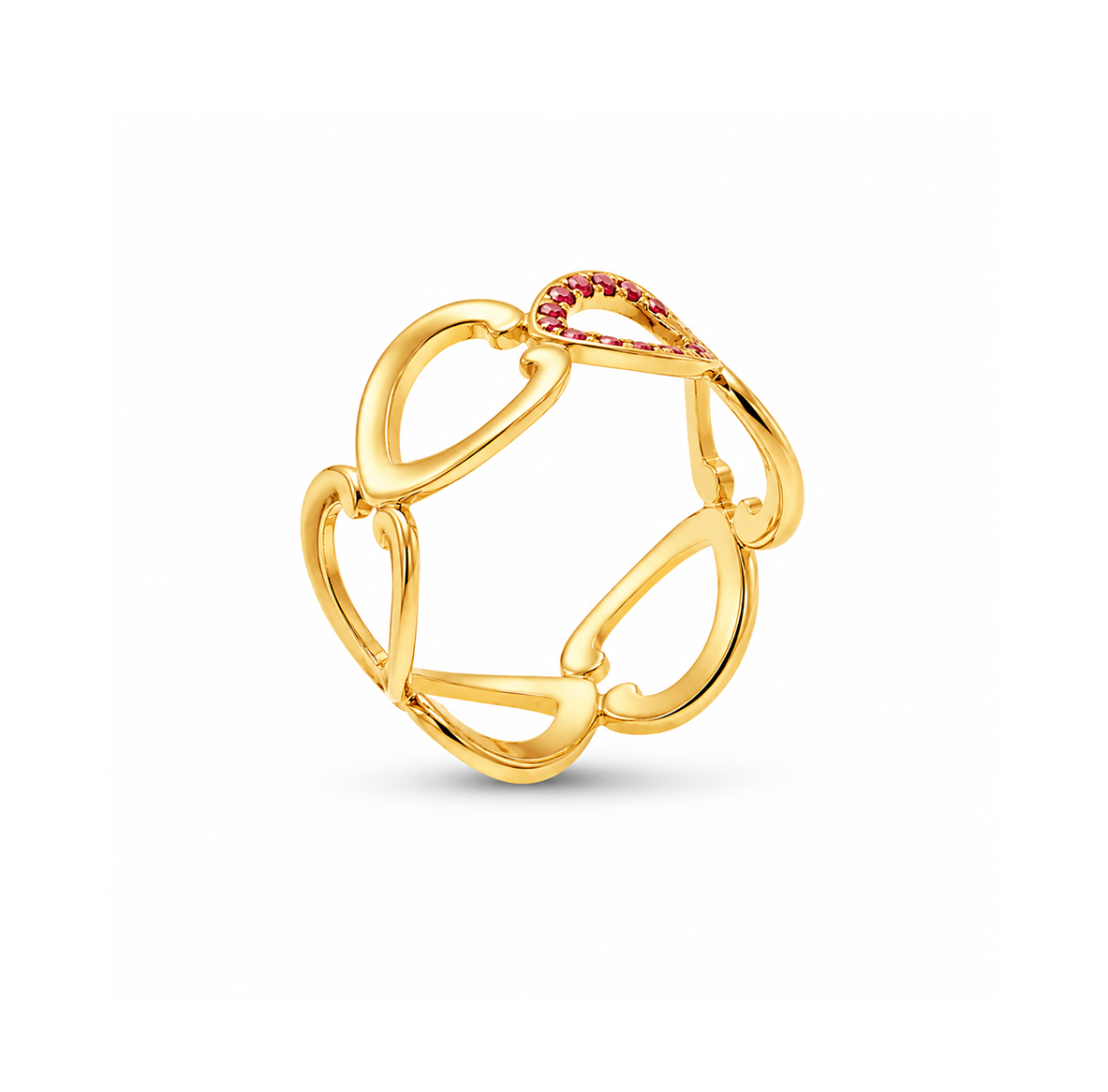 Heart To Heart Cognac Diamonds Ring