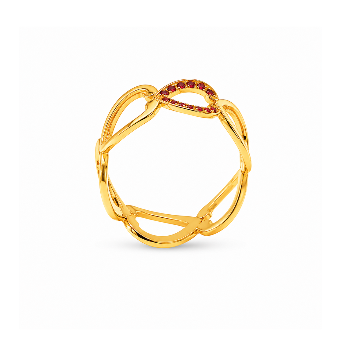 Heart To Heart Cognac Diamonds Ring