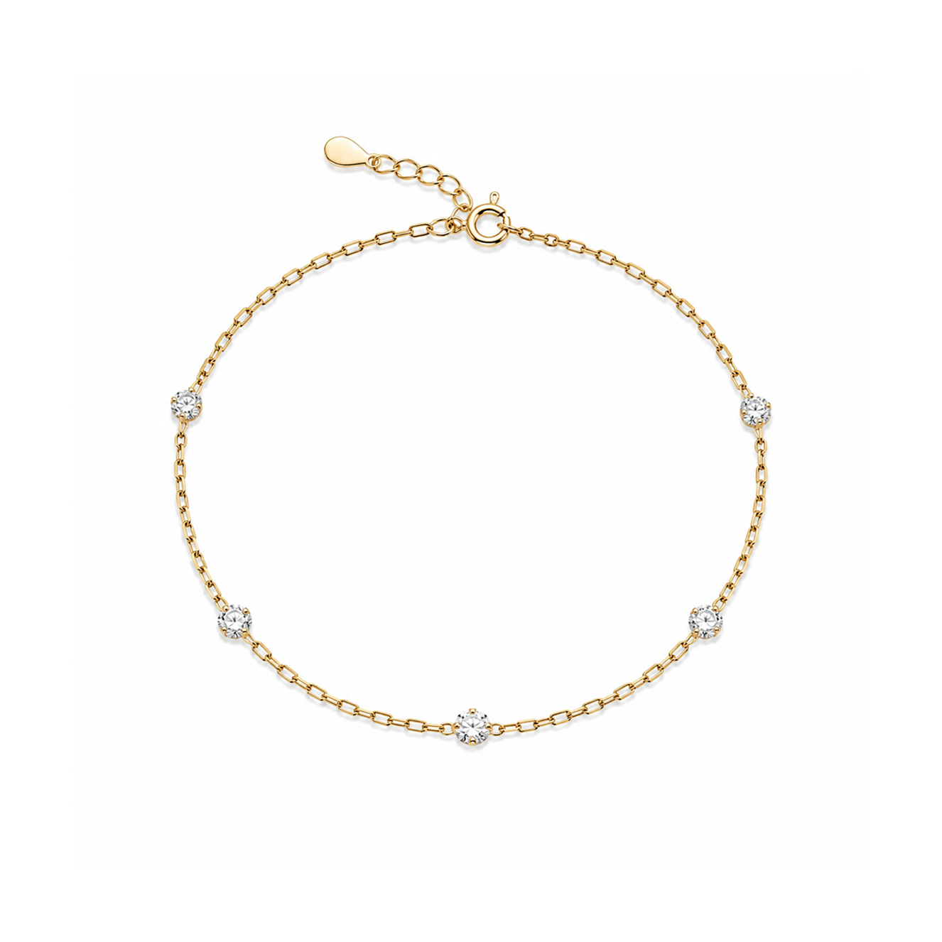 Five Diamonds Bracelet