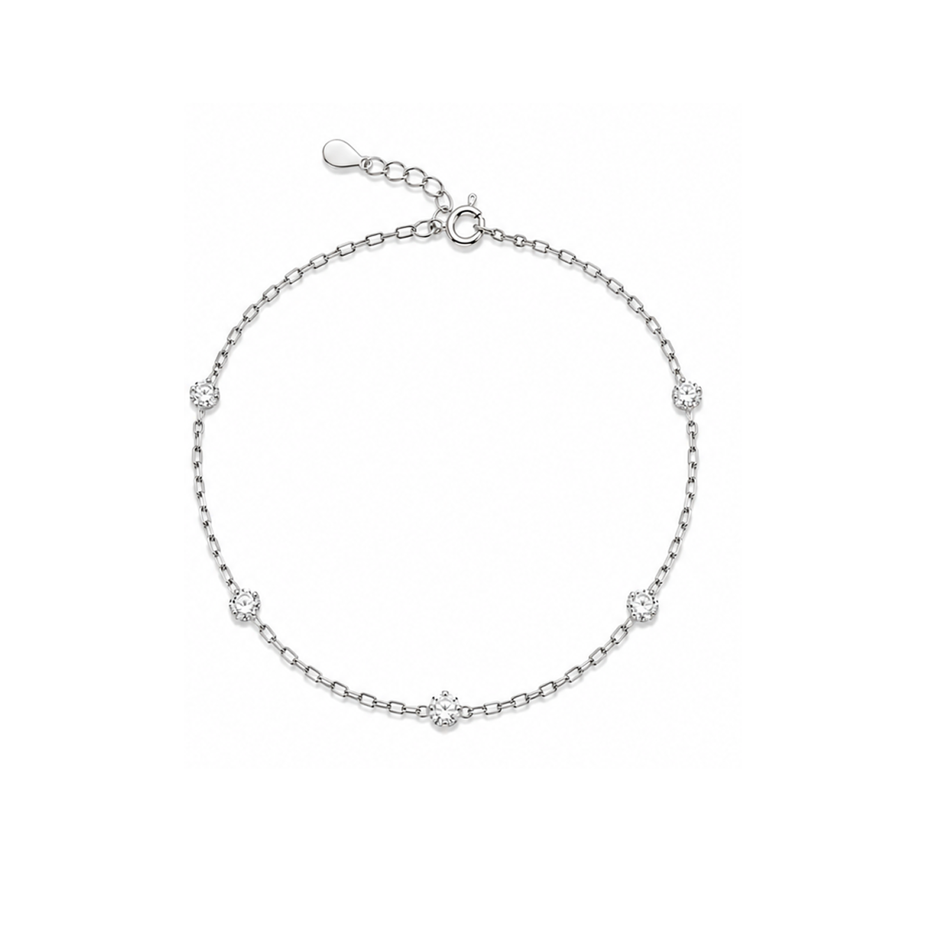 Five Diamonds Bracelet