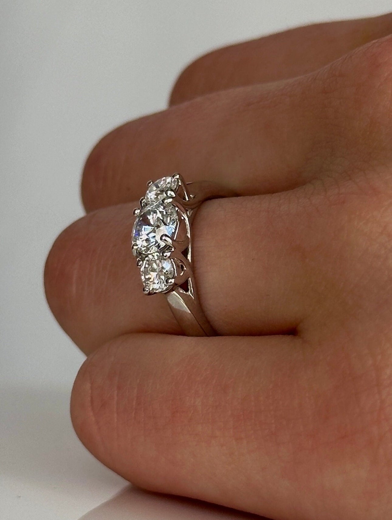 1.35 ctw Diamond Trinity Ring