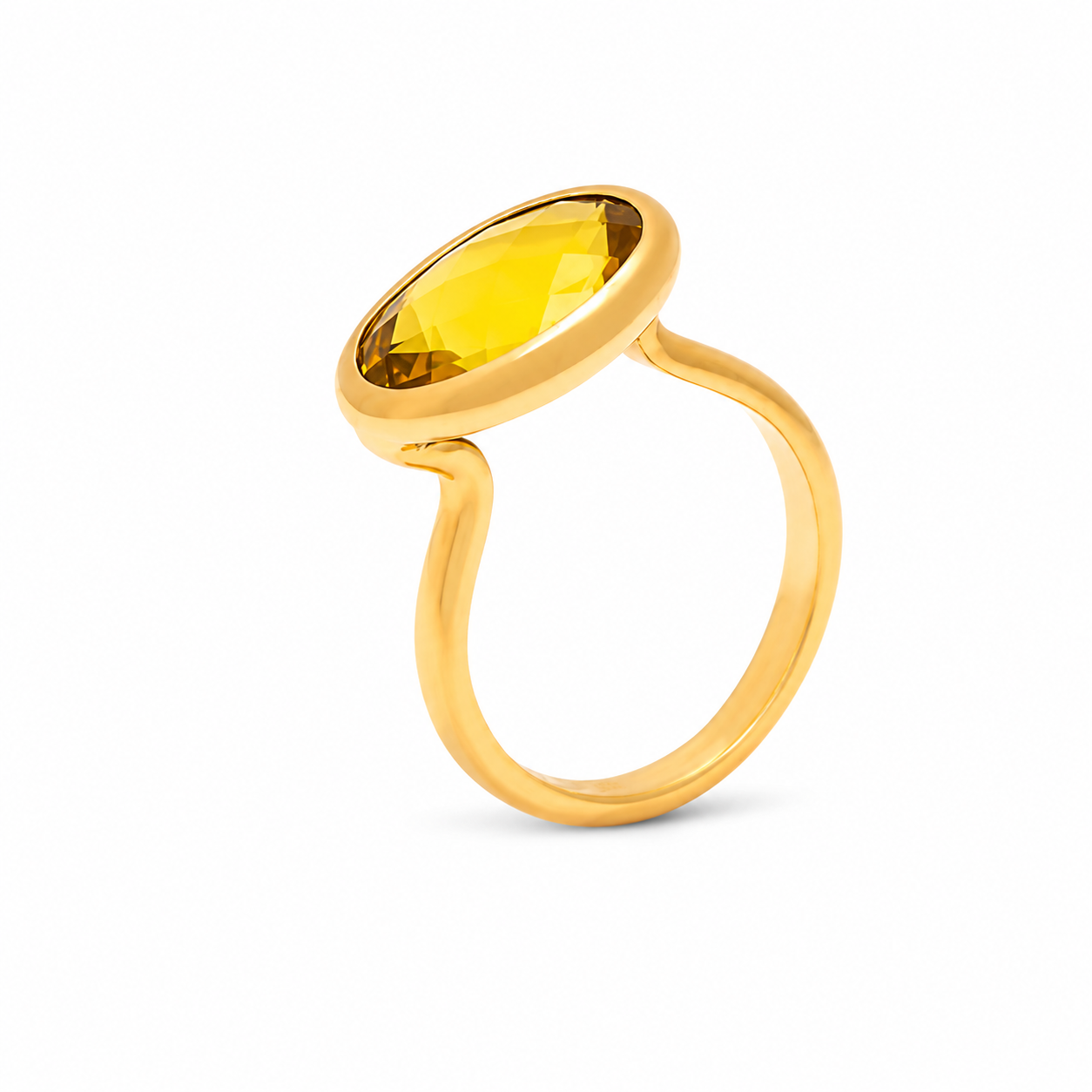Simplicity Yellow Citrine Ring