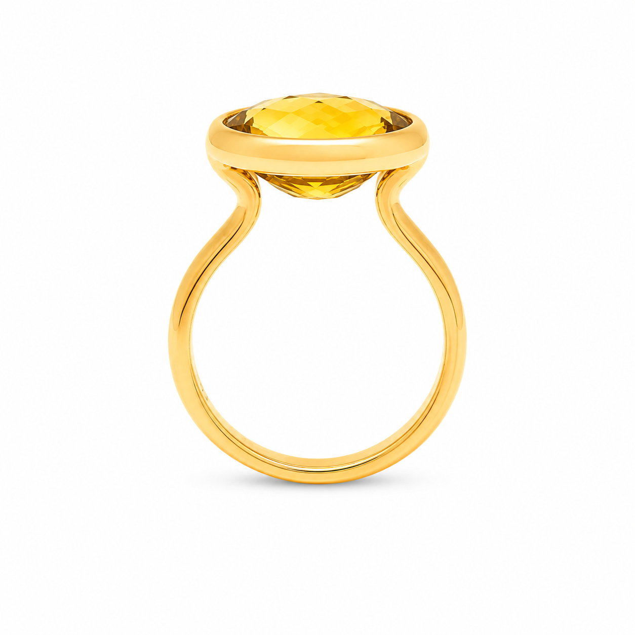 Simplicity Yellow Citrine Ring