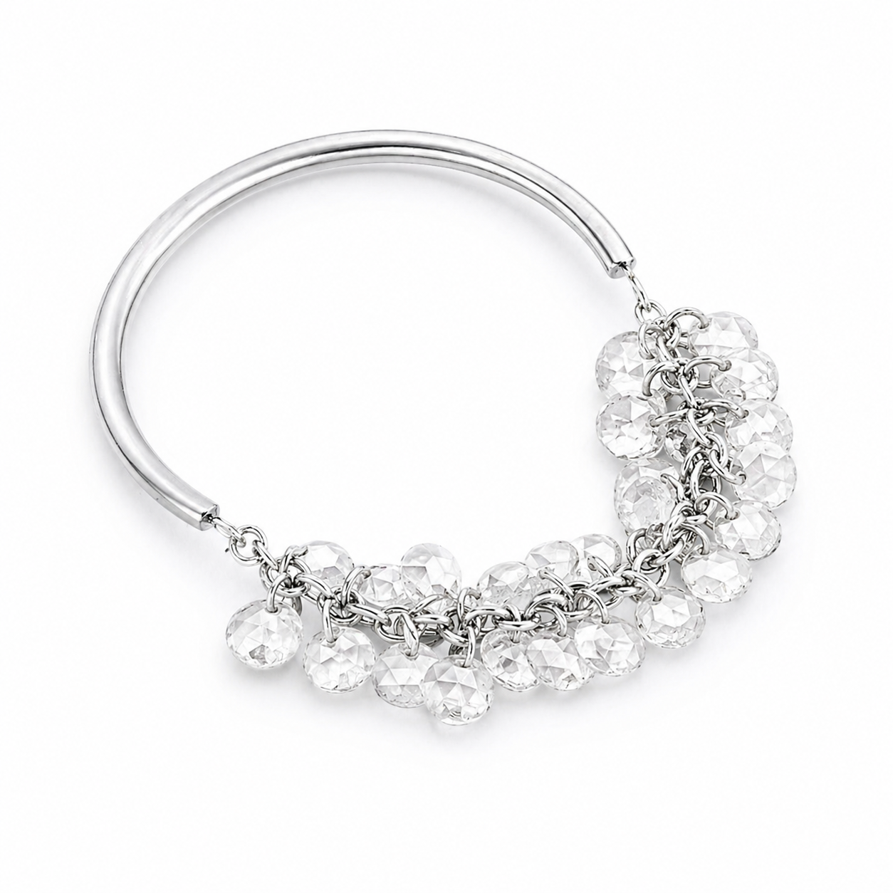 Dance Me Rose Cut Floating Diamond Ring