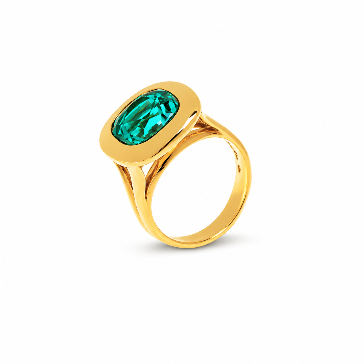 Cushion Paraiba Tourmaline Ring