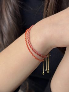 Moonwalk Silk Solid Gold Chain Woven Bracelet - Image 4