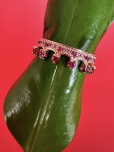 Pink Spinel Sapphires Crown Ring - Image 6