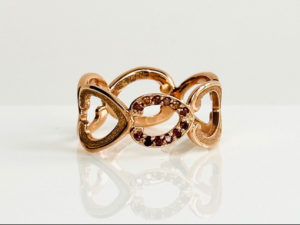 Heart To Heart Cognac Diamonds Ring - Image 3