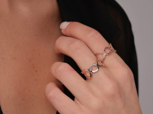 Heart To Heart Cognac Diamonds Ring - Image 5