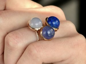 Lapis Large Sphere Ring - Image 4