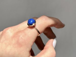 Lapis Large Sphere Ring - Image 3