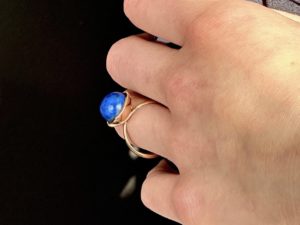 Lapis Large Sphere Ring - Image 6