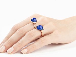 Lapis Large Sphere Ring - Image 2