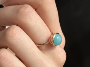 Amazonite Large Sphere Ring - Image 6