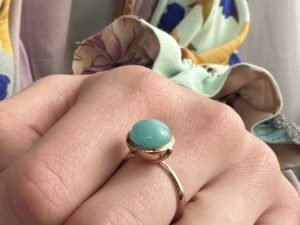 Amazonite Large Sphere Ring - Image 10