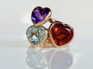 Simplicity Ruby Heart Ring - Image 5