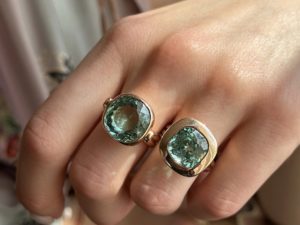 Cushion Paraiba Tourmaline Ring - Image 10