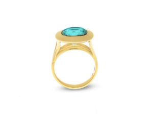 Cushion Paraiba Tourmaline Ring - Image 2