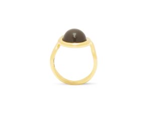 Grey Moonstone Open Wave Ring - Image 2