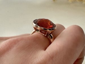 17Cts Spessartine Garnet ring - Image 3