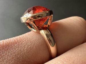 17Cts Spessartine Garnet ring - Image 5