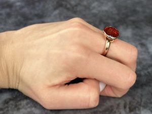 17Cts Spessartine Garnet ring - Image 6