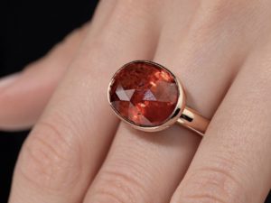 17Cts Spessartine Garnet ring - Image 12