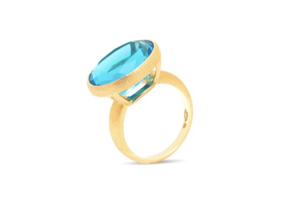 Swiss Blue Topaz Ring