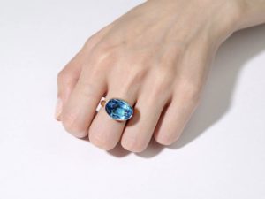 Swiss Blue Topaz Ring - Image 4