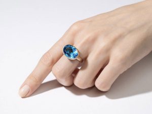 Swiss Blue Topaz Ring - Image 5