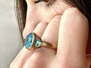 Swiss Blue Topaz Ring - Image 7