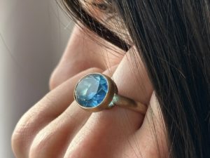 Swiss Blue Topaz Ring - Image 8