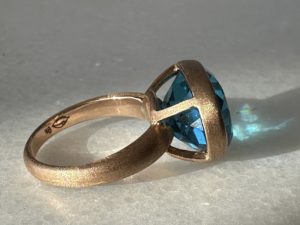 Swiss Blue Topaz Ring - Image 11