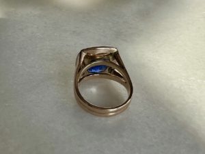 Cashmere Blue Sapphire Ring - Image 7