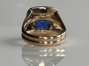 Cashmere Blue Sapphire Ring - Image 13