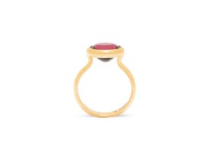 Simplicity Rhodolite Garnet Ring - Image 2