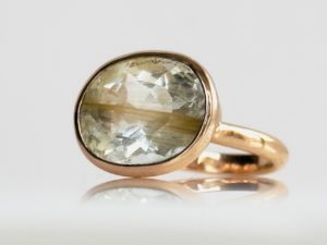 Simplicity Rutilated White Topaz Ring - Image 3