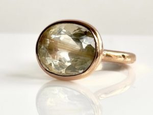 Simplicity Rutilated White Topaz Ring - Image 5