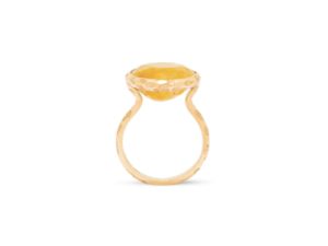 Simplicity Burmese Yellow Sapphire Ring - Image 2