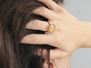 Simplicity Burmese Yellow Sapphire Ring - Image 3