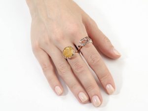 Simplicity Burmese Yellow Sapphire Ring - Image 4