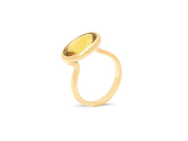 Simplicity Yellow Citrine Ring