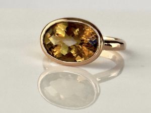 Simplicity Yellow Citrine Ring - Image 11