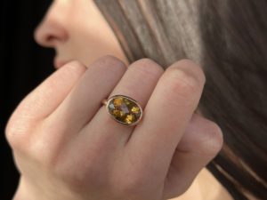 Simplicity Yellow Citrine Ring - Image 6