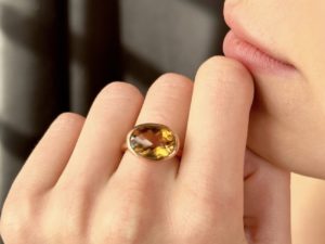 Simplicity Yellow Citrine Ring - Image 7