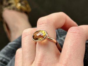 Simplicity Yellow Citrine Ring - Image 8