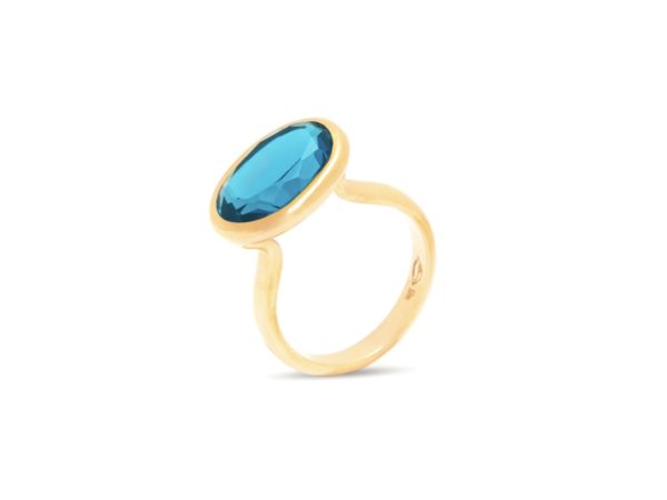 Simplicity London blue Topaz Ring